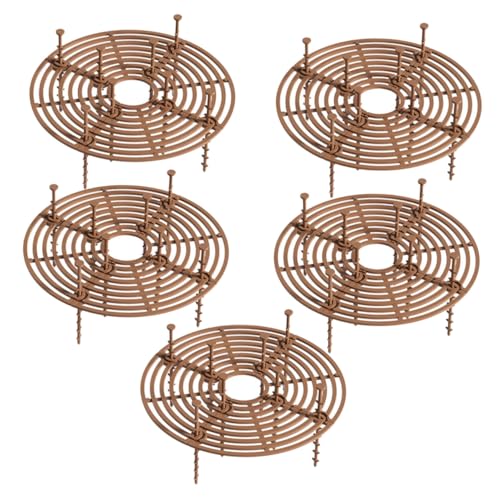 Supvox 5 Stück Blumentopf abdeckungen Pflanzenschutzgitter aus Robustem Material Kindersicherer Bodenschutz gegen Hunde Katzengrabungen Praktische Pflanztopf schutznetze für Garten und von Supvox