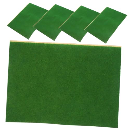 Supvox 5 Stück Gebäudemodell Rasendekoration Synthetische Outdoor Sandgrasmatte Großer Kunstrasen Ineinandergreifender Rasen Kunstrasen Teppich Terrasse Gefälschte DIY Unterlage von Supvox