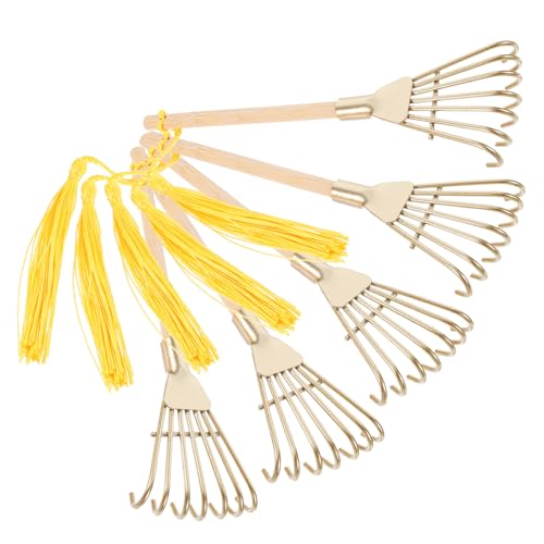 Supvox 5 Stück Mini-Hausverzierung Zen gartenrechen mini Mini-Rechen-Ornament Rechendekoration Rechen Dekoration kleine Rechen im Zen-Stil handwerkliche Verzierungen Eisen von Supvox