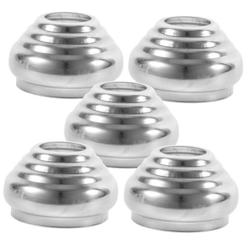 Supvox 5 Stück Teiliges Edelstahl Gazing Ball Ständer Rostfreie Gartenkugel Halterung für Außenbereich Praktische Fahnenmast Basis Einfache Dekorativer Kugelfuß für Terrasse und Garten von Supvox