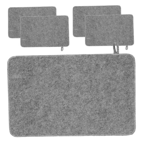 Supvox 5 Stück Teiliges Filz-saunakissen Dicke Wasserabsorbierende Sitz Bodenschutzmatte mit Wärmedämmung Vielseitig Einsetzbar für Sauna Dampfbad Badhaus Spa-Bank und Boden von Supvox