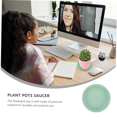 Supvox 5 Stück Teiliges Pflanzuntersetzer aus Grünem Pp Kunststoff Robust und Wasserfest Blumentopf ablauftrays für Bonsai und Zimmerpflanzen Verhindern Bodenverschmutzung Leicht zu von Supvox