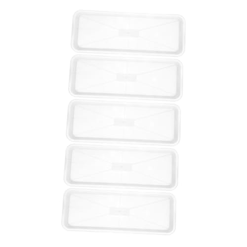 Supvox 5 Stück Teiliges Rechteckiges Pflanz Tablett aus Robustem PP Wasserauffangende Pflanzschale Strapazierfähiges Pflanzuntersetzer für Garten und Zimmerpflanzen Weiß Supvox 5 Stück Teiliges Rechteckiges Pflanz Tablett aus Robustem PP Wasserauffangende Pflanzschale Strapazierfähiges Pflanzuntersetzer für Garten und Zimmerpflanzen Weiß von Supvox
