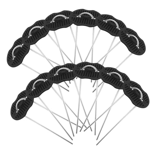 Supvox 50 Sätze Verzinkte U Förmige Erdanker Bodenpfähle für Gartenvlies Unkrautvlies Befestigung Landschaftspfähle Robust und Langlebig Geeignet für Zelt Garten Trampolin Plane von Supvox