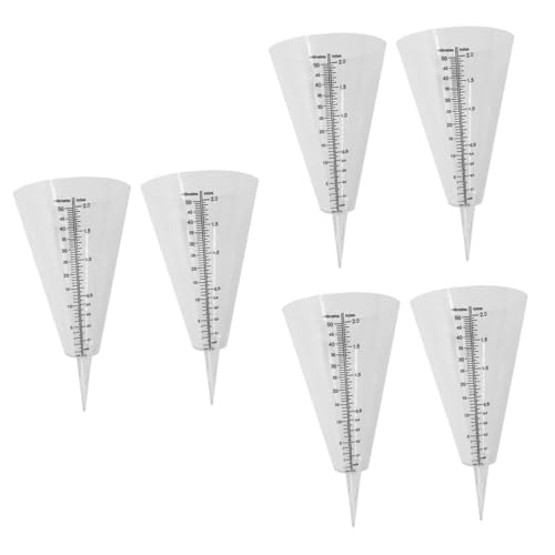 Supvox 6 STK Regen Becher Regenmessrohr Regen-Montage-Messgerät klarer Behälter Wassermessgerät wasserzähler wassermengenzähler messbecher Niederschlagsmesser Regenmesser Plastik Weiß Supvox 6 STK Regen Becher Regenmessrohr Regen-Montage-Messgerät klarer Behälter Wassermessgerät wasserzähler wassermengenzähler messbecher Niederschlagsmesser Regenmesser Plastik Weiß von Supvox