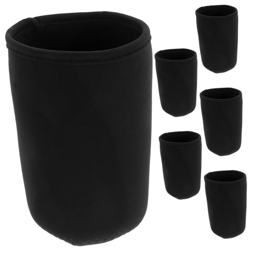 Supvox 6 Stück Hydroponische Glasflasche Keimglasschirme Sprossenglas-Tuch-verdunkelung Mason Deckel Für Keimglas Einmachglashülsen Ärmel Einmachgläser Konservengläser Schwarz Stoff von Supvox