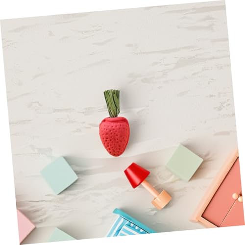 Supvox 6 Stück Teiliges Kleintierspielzeug Erdbeerform Natürlicher Kauspielzeug für Kaninchen Meerschweinchen Hamster Chinchilla zur Zahnreinigung Stressabbau und Beschäftigung Supvox 6 Stück Teiliges Kleintierspielzeug Erdbeerform Natürlicher Kauspielzeug für Kaninchen Meerschweinchen Hamster Chinchilla zur Zahnreinigung Stressabbau und Beschäftigung von Supvox