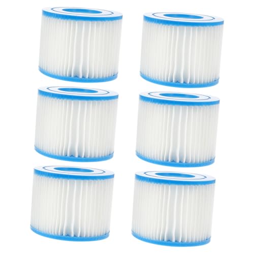 Supvox 6 Stück Teiliges Poolfilter Vi Filterkartusche Kompatibel mit Bestway Filterpumpe Ersatz für Schwimmbad und Spa Effektive Entfernung von Haaren Sand Blättern Einfache Installation Supvox 6 Stück Teiliges Poolfilter Vi Filterkartusche Kompatibel mit Bestway Filterpumpe Ersatz für Schwimmbad und Spa Effektive Entfernung von Haaren Sand Blättern Einfache Installation von Supvox