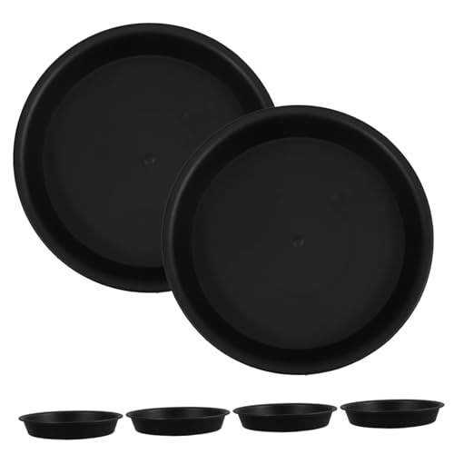 Supvox 6 Stück Teiliges Runde Pflanzentopf untersetzer aus Robustem Kunststoff wasserdichte Blumentopf tropfschalen für Drinnen und Draußen Stilvolle Pflanzkübel Basis mit Überlaufschutz von Supvox