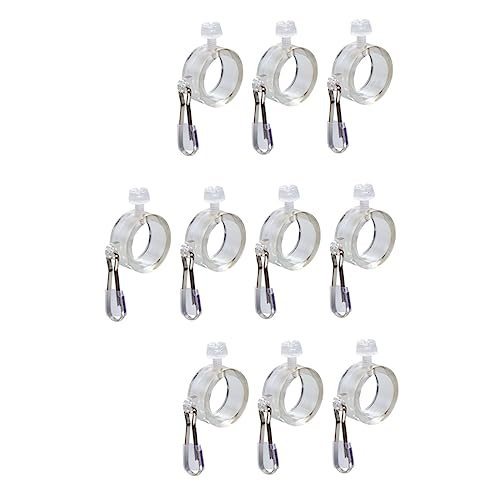 Supvox 8 Stück Teiliges Fahnenmast Clips aus Rostfreiem Metall Praktische Fahnenhalter Ringe zur Befestigung Verhedderungsfreie Fahnenmast Klammern für Langlebigen Außeneinsatz von Supvox