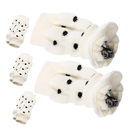 Supvox 8 Stück Teiliges Hundeschutz socken mit Rutschfester Atmungsaktiver Strickqualität Schmutzabweisend und Urinresistent Schützende Beinwärmer für Hunde und Katzen bei von Supvox