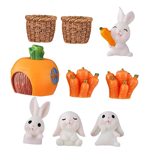 Supvox 9 Stück Teiliges Miniatur Kaninchen Osterhasen Figuren Liebevolle Deko für Tisch Regal Garten Festliche Ostern Dekoration Handgefertigte Kleine Hasen Ornamente Supvox 9 Stück Teiliges Miniatur Kaninchen Osterhasen Figuren Liebevolle Deko für Tisch Regal Garten Festliche Ostern Dekoration Handgefertigte Kleine Hasen Ornamente von Supvox
