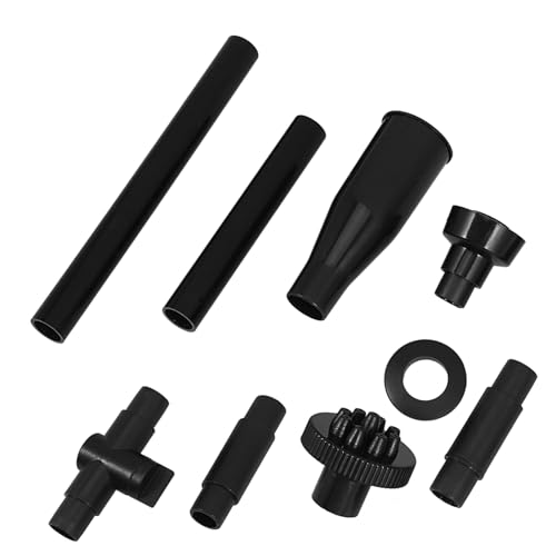Supvox 9 Stück Teiliges Springbrunnen Düsenset für Kleine Teichpumpen Schwarze Wasserspiel Aufsätze mit Pilz Sprühkopf Eleganter Wasserbrunneneffekt für Aquarium und Teich Einfache von Supvox