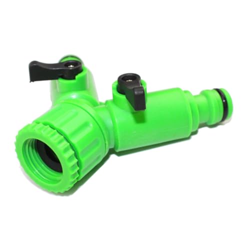 Supvox Abs Garten Schlauchverteiler mit Kugelventil Y förmiger Wasserhahn Adapter mit Dichtungsring Robustes Verteilerstück für Gartenschlauch Einfach Montierbar Auslaufsicher und Supvox Abs Garten Schlauchverteiler mit Kugelventil Y förmiger Wasserhahn Adapter mit Dichtungsring Robustes Verteilerstück für Gartenschlauch Einfach Montierbar Auslaufsicher und von Supvox