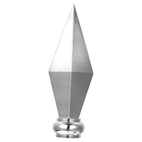 Supvox Aluminiumlegierung Fahnenmast Topper Langlebig für Innenräume und Paraden Installieren Eleganter Flaggenmastkopf Silberfarben Dekoratives Zubehör von Supvox