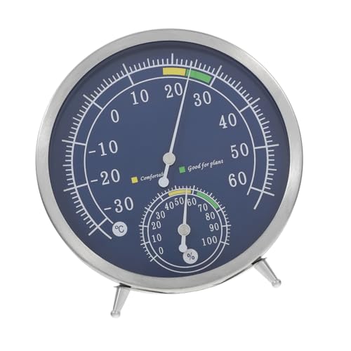 Supvox Analoges Thermometer Hygrometer aus Edelstahl Hochpräzise Messung von Temperatur und Luftfeuchtigkeit für Innen und Außen Tisch Wandmontage Sauna Eisbad thermometer Langlebig und Supvox Analoges Thermometer Hygrometer aus Edelstahl Hochpräzise Messung von Temperatur und Luftfeuchtigkeit für Innen und Außen Tisch Wandmontage Sauna Eisbad thermometer Langlebig und von Supvox