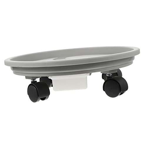 Supvox Blumenkübel Untersetzer mit Beweglicher Pflanzentopf Halter mit Wasserbehälter Runder Pflanzenständer für und Außen Belastbar für Garten und Balkon von Supvox