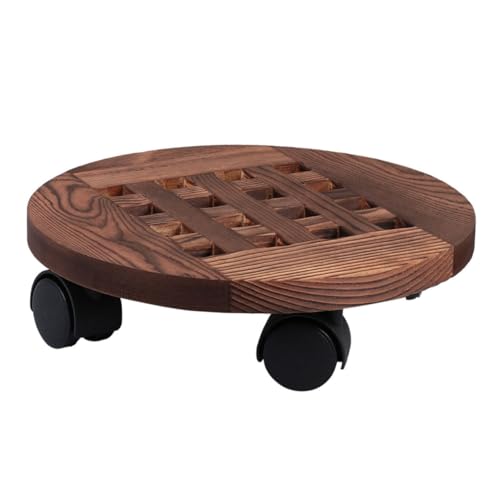 Supvox Blumentopf Roller mit Universalrädern Runder Pflanzentopf Untersetzer Mobiler Pflanzenständer für Garten Balkon Robust und Verschleißfest Passend für Kunststofftöpfe von Supvox