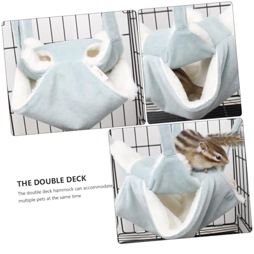 Supvox Doppellagige Hamster Hängematte aus Weichem Flanell mit Haken Warmes Nestbett für Kleine Haustiere Wie Hamster Ratten für Käfige im Herbst und Winter Supvox Doppellagige Hamster Hängematte aus Weichem Flanell mit Haken Warmes Nestbett für Kleine Haustiere Wie Hamster Ratten für Käfige im Herbst und Winter von Supvox