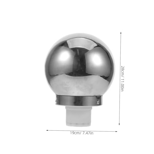 Supvox Drehbarer Edelstahl Flaggenmast Kugelkopf Wetterfester Flaggenmast Endkappe Finial Topper für Zeremonien und Außenbereich Supvox Drehbarer Edelstahl Flaggenmast Kugelkopf Wetterfester Flaggenmast Endkappe Finial Topper für Zeremonien und Außenbereich von Supvox