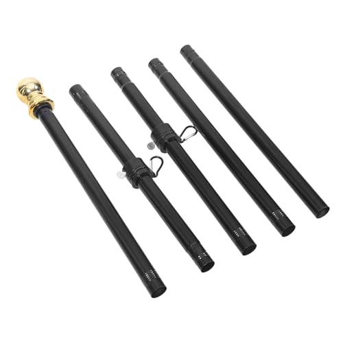 Supvox Edelstahl Fahnenmast mit Segmenten Drehbarer Stabiler Fahnenmast für Außenbereich Wetterfest Rostfrei für Garten und Dekorative Flaggenhalterung von Supvox