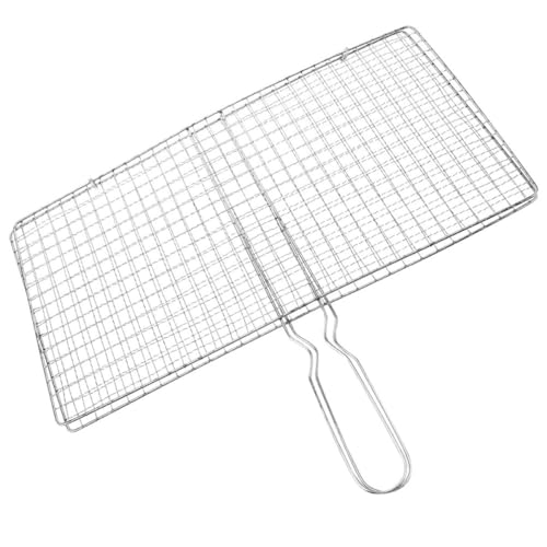 Supvox Edelstahl Grillkorb mit Klappbaren Klammern Vielseitig für Fisch Gemüse und Steaks Gleichmäßige Hitzeverteilung Tragbares BBQ Zubehör für Outdoor Grill und Ofen Supvox Edelstahl Grillkorb mit Klappbaren Klammern Vielseitig für Fisch Gemüse und Steaks Gleichmäßige Hitzeverteilung Tragbares BBQ Zubehör für Outdoor Grill und Ofen von Supvox