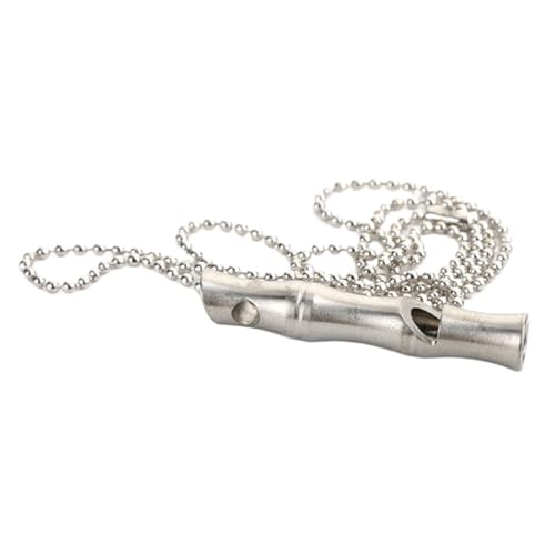 Supvox Edelstahl Hundepfeife mit Tragekette Leicht und Tragbar für Outdoor Hundetraining und Rückruf Geräuscharm garantiert kein Hörschaden für Camping und Effektive Hundeerziehung von Supvox