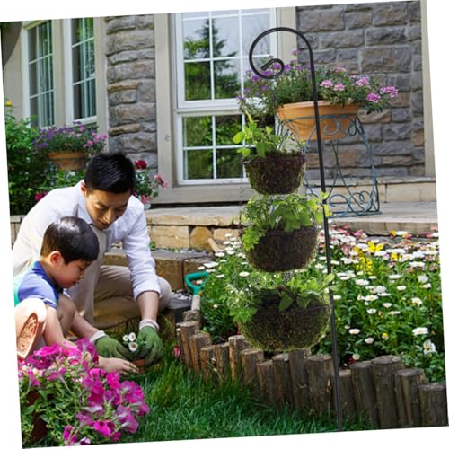Supvox Edelstahl Schäferhaken Gartendeko Rostfrei Haken für Blumenampel Vogelhaus Laternen Stabfest für Außenbereich und Gartenbeleuchtung von Supvox