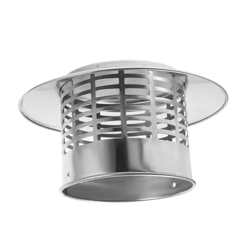 Supvox Edelstahl Schornstein Regenhaube Dachlüfter Abdeckung mit Umbrella Design für Verbesserte Belüftung und Schmutzschutz Wetterfeste Kaminabdeckung für Außenbereich und Holzofen von Supvox