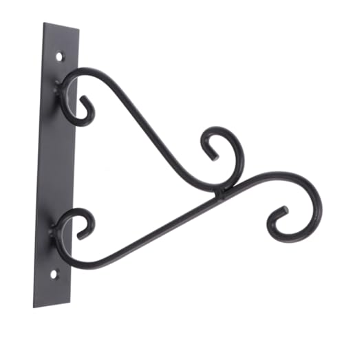 Supvox Eisen Lackierter Kerzenhalter haken Klein Robuster Wandhaken für Laternen Pflanzen Vogelhäuser Windspiele Vielseitiger Metallhalter für Innen Außenbereich Garten deko Schwarz von Supvox