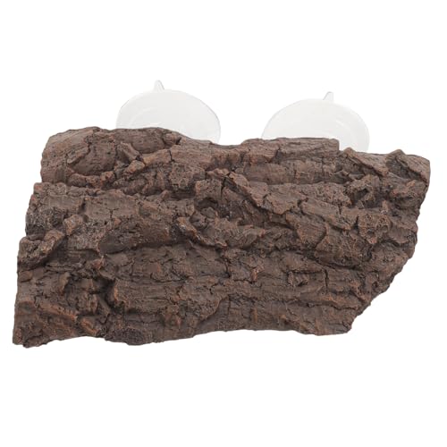 Supvox Extra Große Resin Schildkröten Sonnenplattform mit Saugnapf Stabile Kletter Ruheinsel für Wasserschildkröten und Reptilien Aquarium Dekoration Verstellbar Langlebig und von Supvox