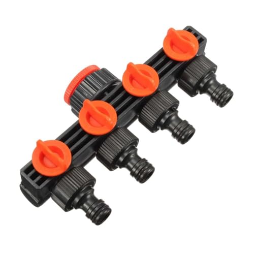 Supvox Fach Wasserverteiler Schnellkupplung Gartenschlauchanschluss Kunststoff Verteiler mit Vierteldrehventilen für Gartenbewässerung und Wasserschlauchsysteme Kompatibel mit Wasserhahn von Supvox