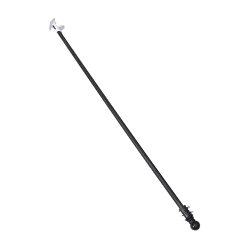 Supvox Fahnenmast Set mit Halterung Professionelles Outdoor Fahnenmast Kit für Garten Terrasse Schwarz mit Drehbarem Design für Verhedderungsfreies und Robust für Jede von Supvox