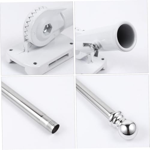 Supvox Fahnenmast mit Drehbarer Wandhalterung und Schwerem Weißem Sockel Wetterfester Fahnenmast für Garten und Außenbereich Einfache gegen Wind Flaggenmast mit Basis Supvox Fahnenmast mit Drehbarer Wandhalterung und Schwerem Weißem Sockel Wetterfester Fahnenmast für Garten und Außenbereich Einfache gegen Wind Flaggenmast mit Basis von Supvox