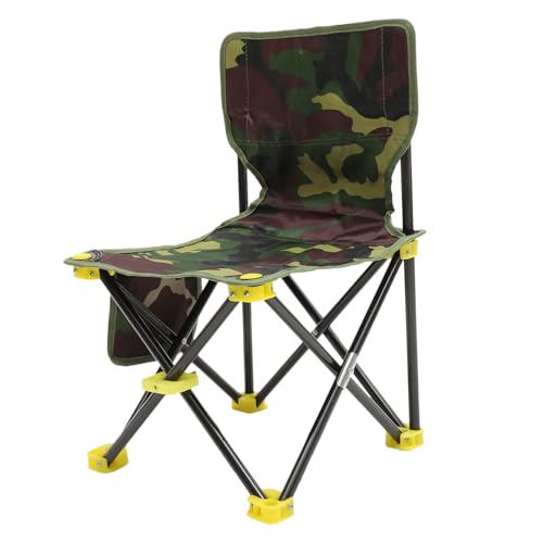 Supvox Faltbarer Angelstuhl Klappstuhl Campingstuhl Sitzhocker Rückenlehne Leicht Tragbar Outdoor Angeln Picknick Barbecue von Supvox