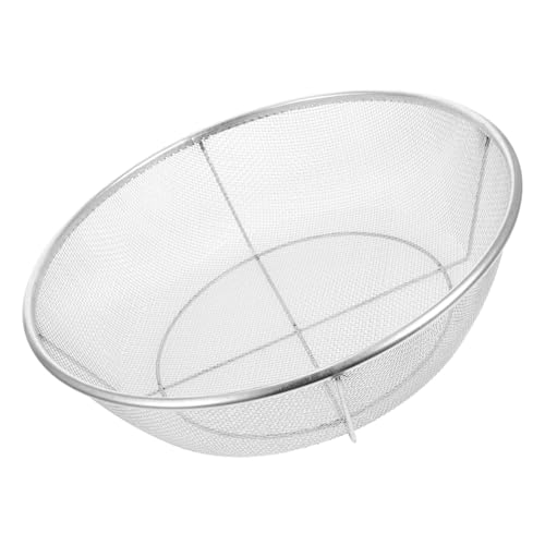 Supvox Robustes Reiswaschsieb Feinmaschiger Waschkorb für Obst und Gemüse Langlebiges Gartensieb Verzinktem Eisengeflecht Abtropfgestell zum Kochen für Garten und Küchenanwendungen Supvox Robustes Reiswaschsieb Feinmaschiger Waschkorb für Obst und Gemüse Langlebiges Gartensieb Verzinktem Eisengeflecht Abtropfgestell zum Kochen für Garten und Küchenanwendungen von Supvox