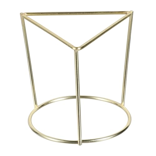 Supvox Geometrischer Goldener Luftpflanzenhalter aus Robustem Eisen Dekorativer Pflanzenständer für Drinnen und Draußen Eleganter Pflanzendekorationsständer für Luftpflanzen und Kleine von Supvox