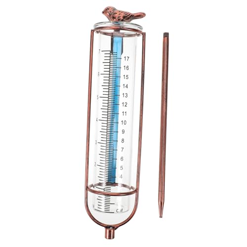 Supvox Glas ersatzrohr für Regenmesser Messröhrchen mit Anzeige Wetterfester Outdoor Niederschlagsmesser für Garten und Grünfläche Stabiler Glas Messbehälter von Supvox
