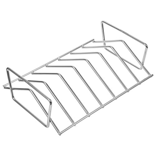 Supvox Grillofenpfannen Backrost Tragbarer Pelletspatel Rauch Ninja Char Stack Dish Cookie Pans Zum Backen Barbecue Zubehör Bräter Ständer Tablett Männer Silber Edelstahldraht von Supvox