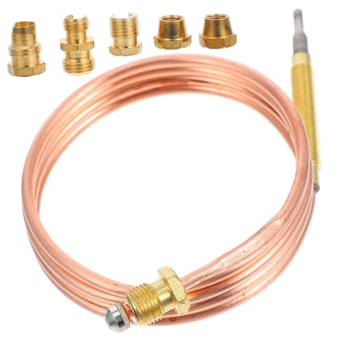 Supvox Hochpräziser Thermoelement Ersatz Temperaturfühler für Gasherde und Heizgeräte Langlebiger Thermocouple Sensor mit Gewindeadapter Vielseitig Einsetzbar für Heizöfen von Supvox