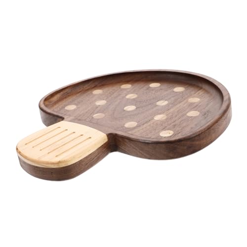 Supvox Holz Pilz Servierplatte Für Dessert Obst Brot Vorspeisenteller Junge Mädchen Kinderteller Tischdeko Küchenutensil Abwaschbar Glatt Naturfarben von Supvox