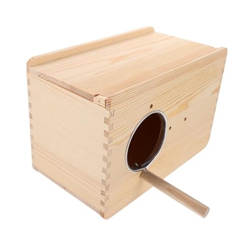 Supvox Holz-brutbox mit Isolierung Sichere Glatte Verarbeitung Stabile Aufhängung Nistkasten für Nymphensittiche und Wellensittiche zur Vogelzucht und Brutpflege Supvox Holz-brutbox mit Isolierung Sichere Glatte Verarbeitung Stabile Aufhängung Nistkasten für Nymphensittiche und Wellensittiche zur Vogelzucht und Brutpflege von Supvox