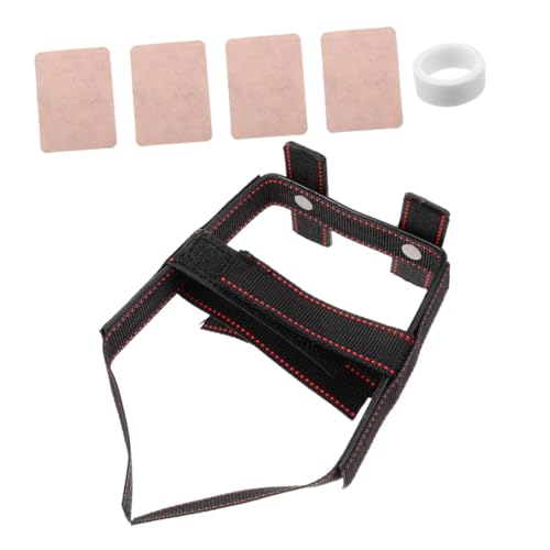 Supvox Hunderohrstütze Schwarz mit Klebeband Verstellbare Welpen Ohrstütze zur Korrektur Stehender Ohren für Monate Alte Hunde Einfach Anzuwenden Optimaler Sitz für Aufrechte von Supvox