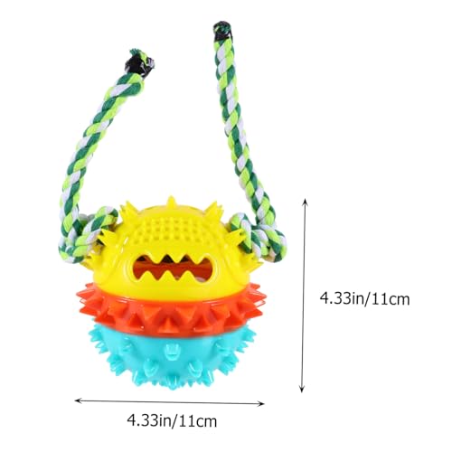 Supvox Hundespielzeug Welpen Kauspielzeug Robust Beißfest mit Futterhohlraum Zahnreinigung Interaktiv für Kleine und Mittlere Hunde Indoor Outdoor Spielspaß von Supvox