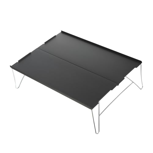 Supvox Klappbarer Campingtisch Aluminiumlegierung Leicht Tragbar Faltbarer Picknick Gartentisch Outdoor Mini Campingtisch für Camping Wandern Strand von Supvox