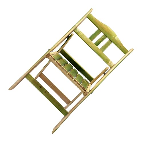 Supvox Klappbarer Stuhl mit Rückenlehne Faltbarer Outdoor Campingstuhl Stabiler Gartenstuhl aus Naturholz Platzsparend Leicht Tragbar von Supvox