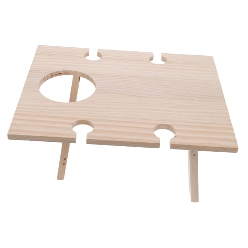 Supvox Klappbarer Weintisch Outdoor Tragbarer Picknicktisch mit Weinglashalter Faltbarer Garten Balkontisch für Weinliebhaber und Camping von Supvox
