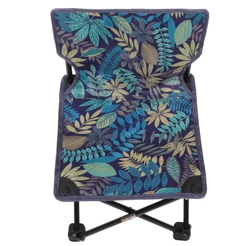 Supvox Klappstuhl Tragbar Faltbar Campingstuhl Leichter Stuhl Für Strand Rasen Terrasse Sitzen Angeln Retro-Blätter-Design von Supvox