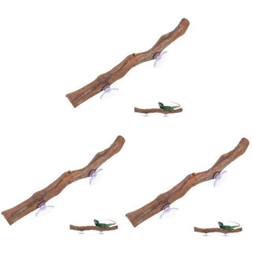 Supvox 3stücke Bärtige Drachen Spielzeug Aus Holz Für Reptilien Kletterzweig Für Bartagame Und Eidechsen Dekoratives Zubehör Für Terrarien Und Käfige Stressabbau Und Bewegung Für Haustiere von Supvox