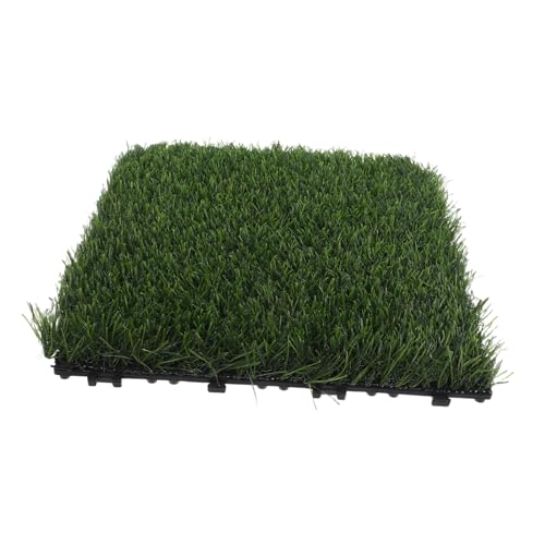 Supvox Künstlicher Teppich Modularer Bodenbelag Täuschend Echtem Gras für Garten Terrasse und Innenbereich Leicht zu Verlegen und Umzustellen für Kreative Gestaltung von Supvox
